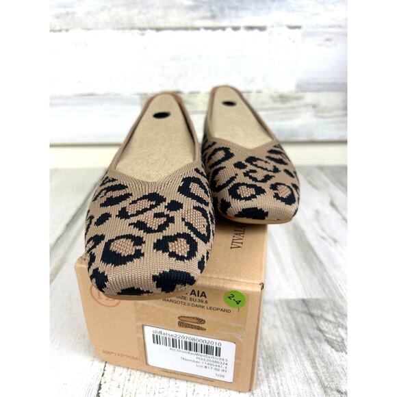 Vivaia Women’s 9 Tamia 11 Leopard Print Almond-Toe Slip-On Ballet Flats NWT - Picture 6 of 11